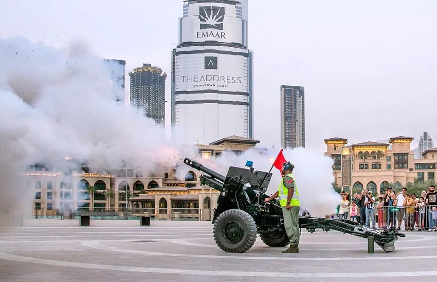 Eid Al Adha: Watch Cannon Firings By Dubai Police