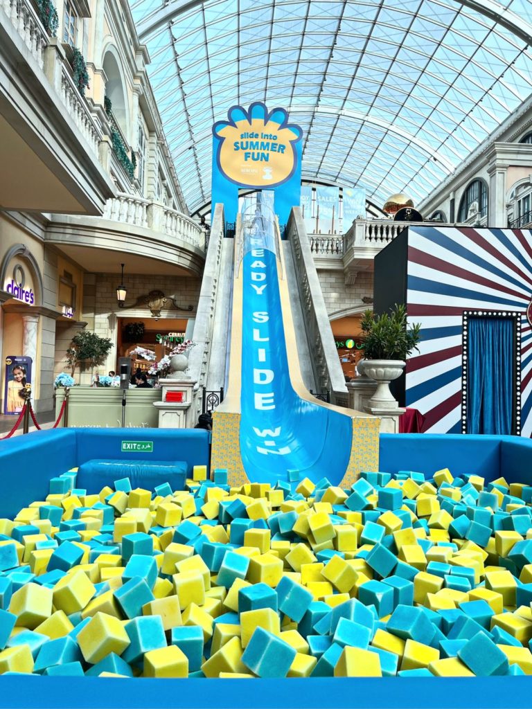 Activities in Dubai - slide at Mercato mall