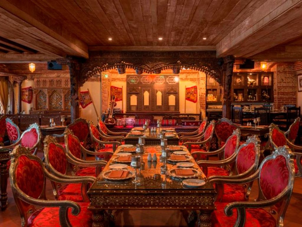 Antique Bazaar is inspired by India's royal past, with ornate architecture and grand interior décor. - Top 10 Restaurants in Bur Dubai