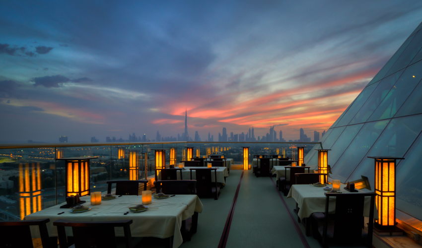 Fine dining with stunning views of Burj Khalifa with authentic Japanese cuisine at TOMO - Top 10 Restaurants in Bur Dubai