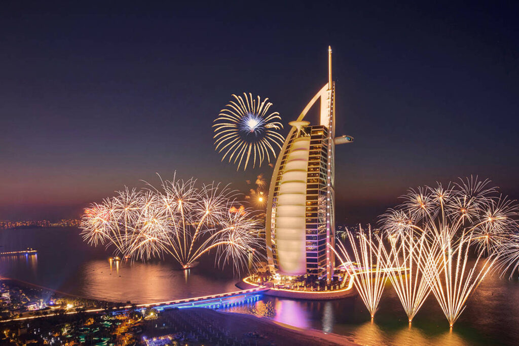 New Year's Eve fireworks in Dubai