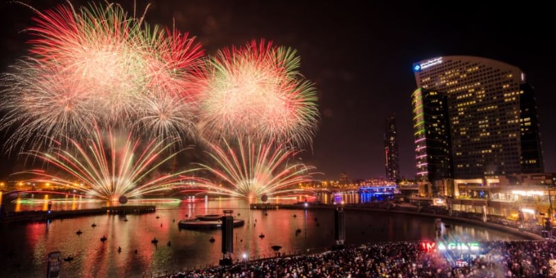 Where to watch Christmas fireworks in Dubai