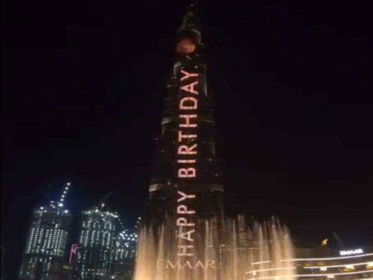 FREE Birthday greeting from Burj Khalifa