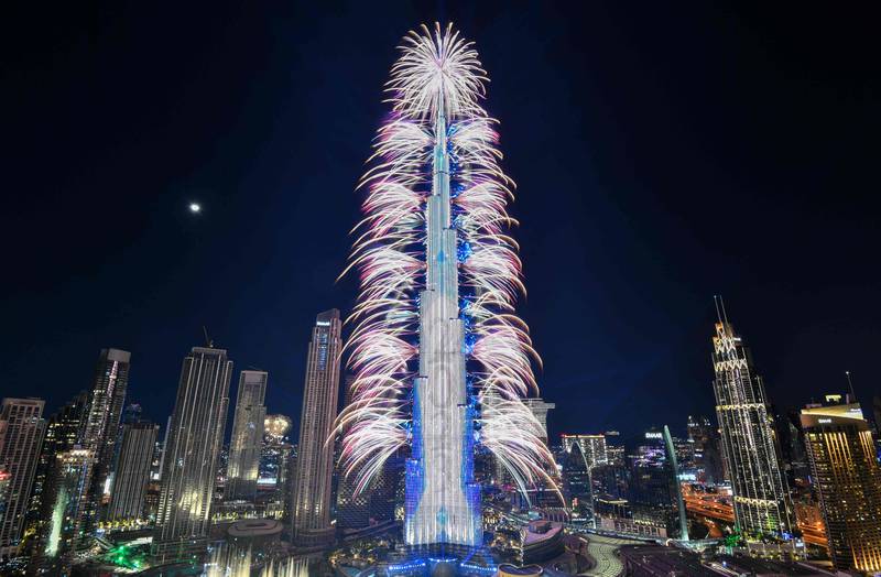 Burj Khalifa laser show