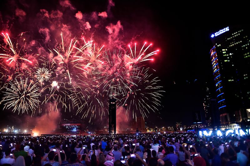 Eid Al Fitr fireworks in Dubai