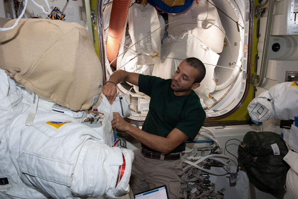 first Arab spacewalk