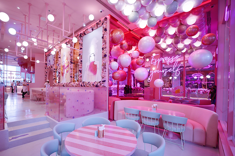 pink cafes in Dubai