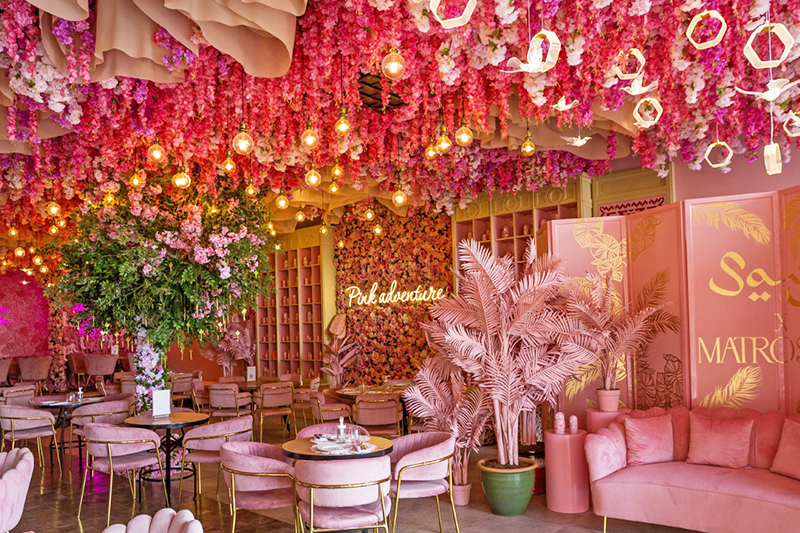 pink cafes in Dubai