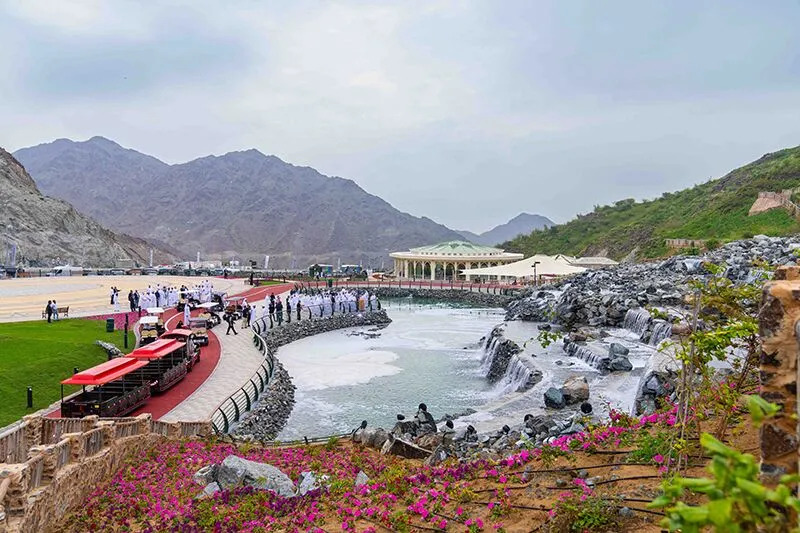Newest Attraction in Sharjah: Hanging Gardens Featuring a Spectacular Waterfall