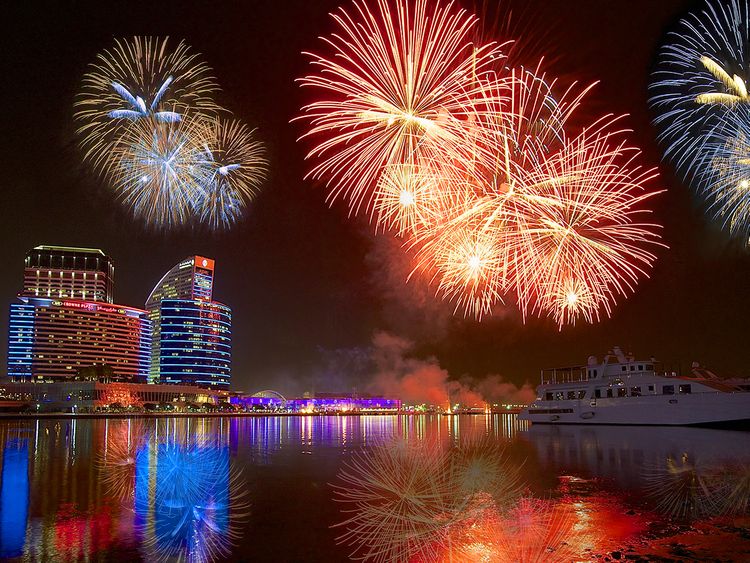 Eid Al Fitr fireworks in Dubai